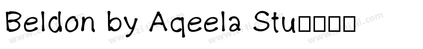 Beldon by Aqeela Stu字体转换